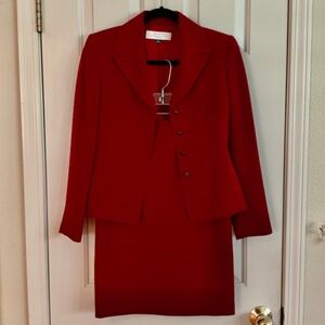 Tahari ASL Suit with Blazer and Skirt Size 2P
